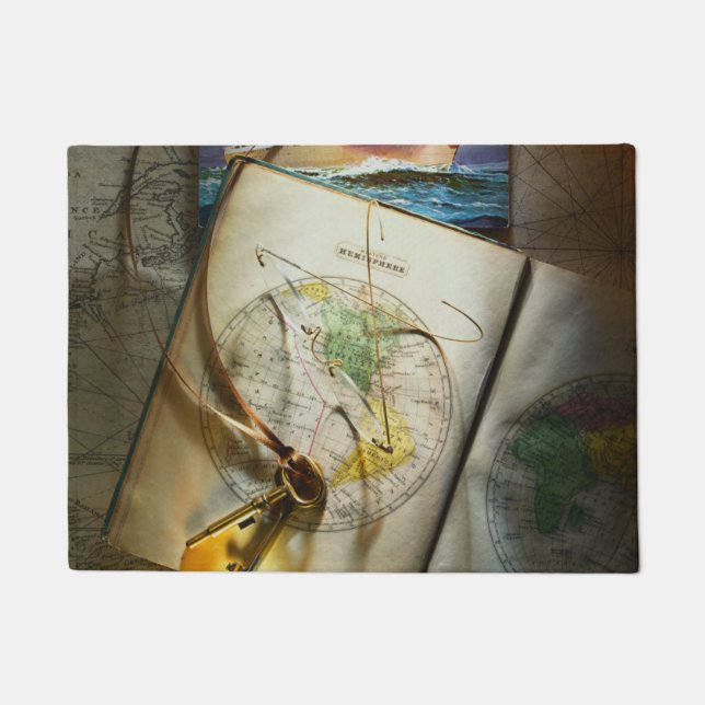 Tapete Mapa e compasso (Frente)