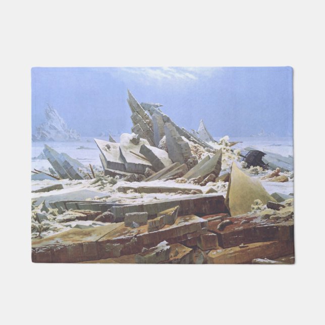 Tapete Mar de Gelo (por Caspar David Friedrich) (Frente)