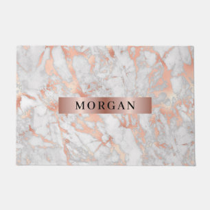Tapete Marble branco e Rosa Dourado, nome na Banda Dourad