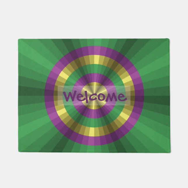 Tapete Mardi Gras Illusion Doormat (Frente)