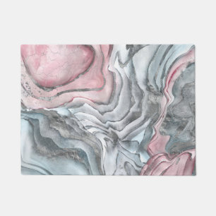 Tapete Mármore de rosa de blush - pinças pastel e prata