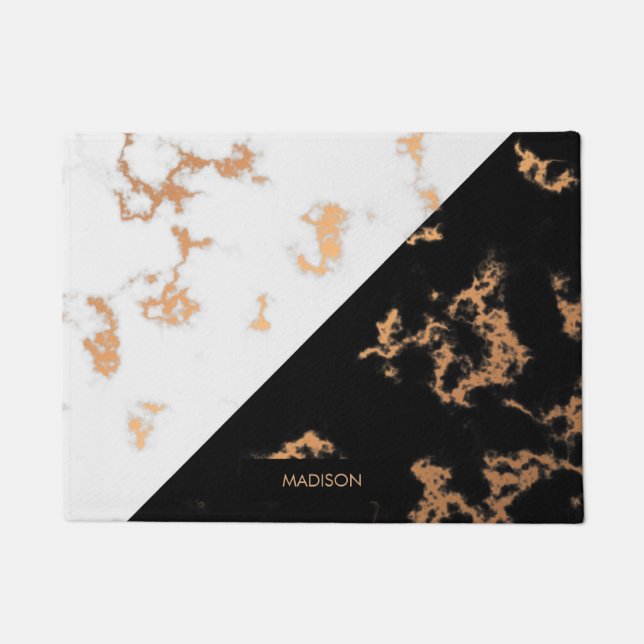 Tapete Mármore Negro e Branco (Frente)