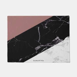 Tapete Mármore Preto e Branco