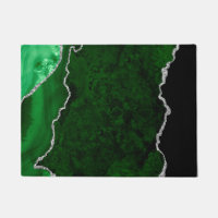 Mármore Verde Floresta Glamouroso Brilho Prata Chi