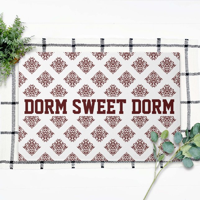 Tapete Maroon Rico Damask Legal Diversão Dorm School Home (Criador carregado)