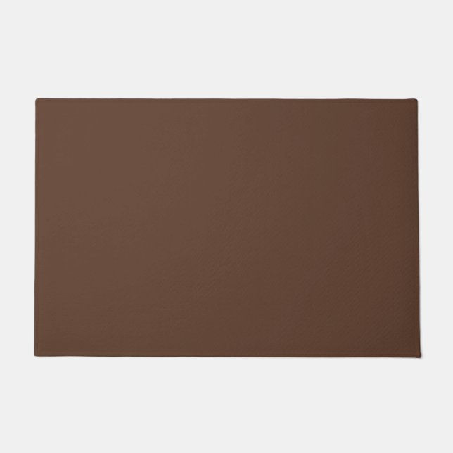 Tapete Marrom Chocolate Moderno Cor Sólida Simples (Frente)
