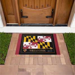 Tapete Maryland & Maryland Flag house mat /sport EUA