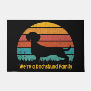 Tapete Mat da porta da família Dachshund