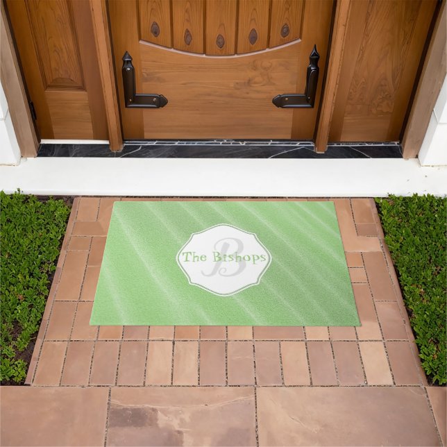 Tapete Mat de porta personalizada da areia verde (Ar livre)