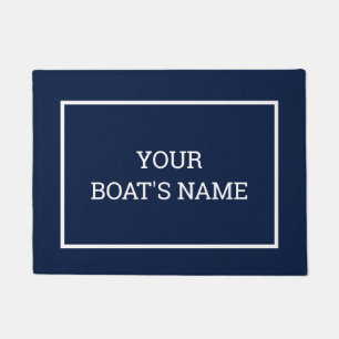 Tapete Mat Dock do Nome Personalizado do Barco