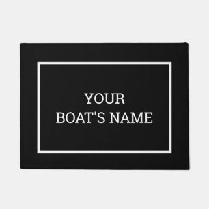 Tapete Mat Dock do Nome Personalizado do Barco