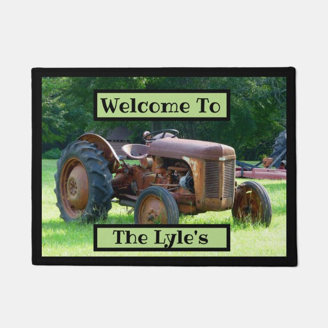 Tapete Matat Rustic Trator Door (Frente)