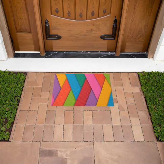 Tapete Matriz abstrato Red Black White Port (Ar livre)