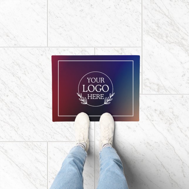 Tapete Matriz de boas-vindas da empresa personalizada com (Interior)