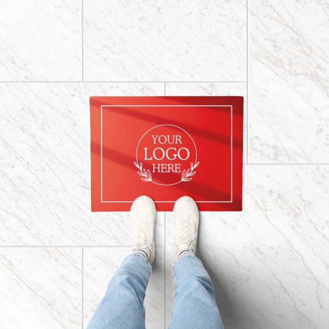 Tapete Matriz de boas-vindas da empresa personalizada com (Interior)