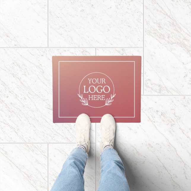 Tapete Matriz de boas-vindas da empresa personalizada com (Interior)