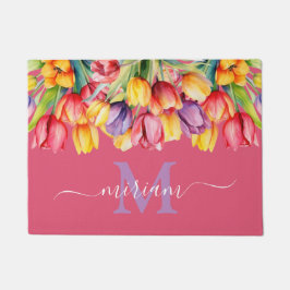 Tapete Matriz de chão da cozinha de luxo: Flores de prima