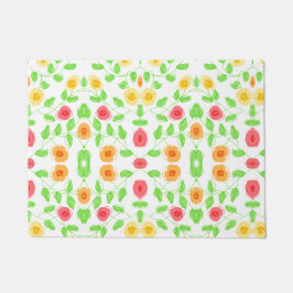 Tapete Matriz de Linha Bonito Flores bonito