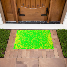 Tapete Matriz de porta amarela