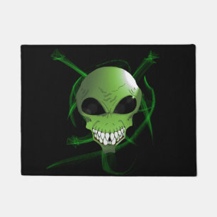 Tapete Matriz de porta de alienígena verde