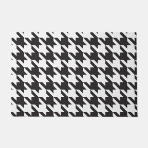 Tapete Matriz de porta de som preto e branco