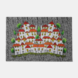 Tapete Matriz de porta (desenhada à mão única)