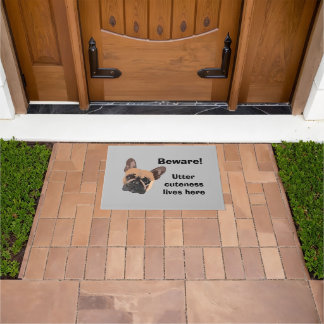 Tapete Matriz de Porta do Buldogue Francês