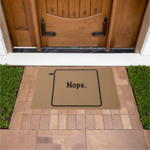 Tapete Matriz de porta grande NOPE