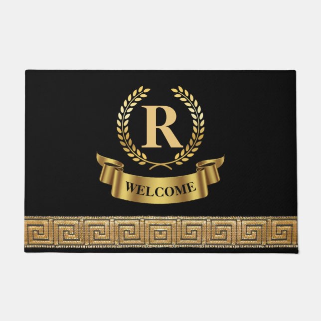 Tapete Matriz de porta personalizável formal (Frente)