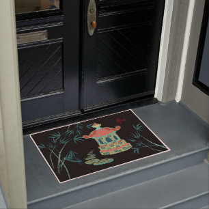 Tapete Matriz de Portas do Templo de Água Japonês