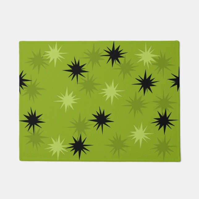Tapete Matriz de Starbursts Verdes Atômicas (Frente)