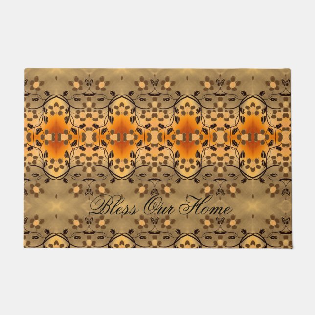 Tapete Matriz Floral Moderna E Impressionante (Frente)