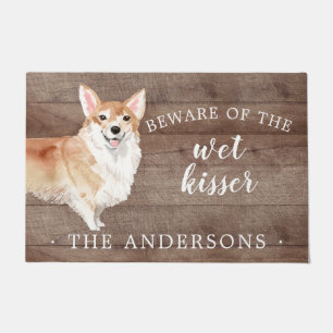 Tapete Matriz Personalizada de Portas do Cão Corgi