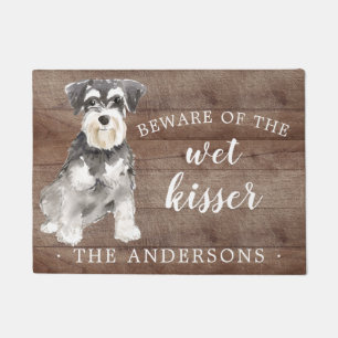 Tapete Matriz Personalizada de Portas Miniatura Schnauzer