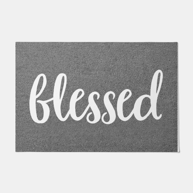 Tapete Mats Domésticos Casos Únicos de Boas-vindas Matriz (Frente)