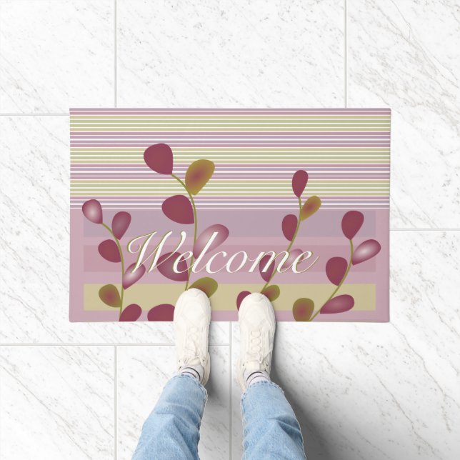 Tapete Mauve Rosa E Verde Claro (Interior)