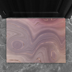 Tapete Mauve Strata   Cinza-rosa poeirento e agato Dourad