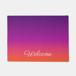 Tapete Mbre de gradiente roxo, rosa e laranja