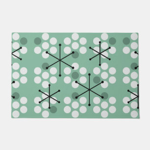 Tapete MCM Dots Sage do Século Médio Verde