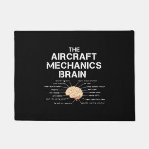 Tapete Mecânica da aeronave Cérebro Funny Avião Helic