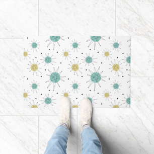 Tapete Médio Franciscano Amarelo Azul Starburst século