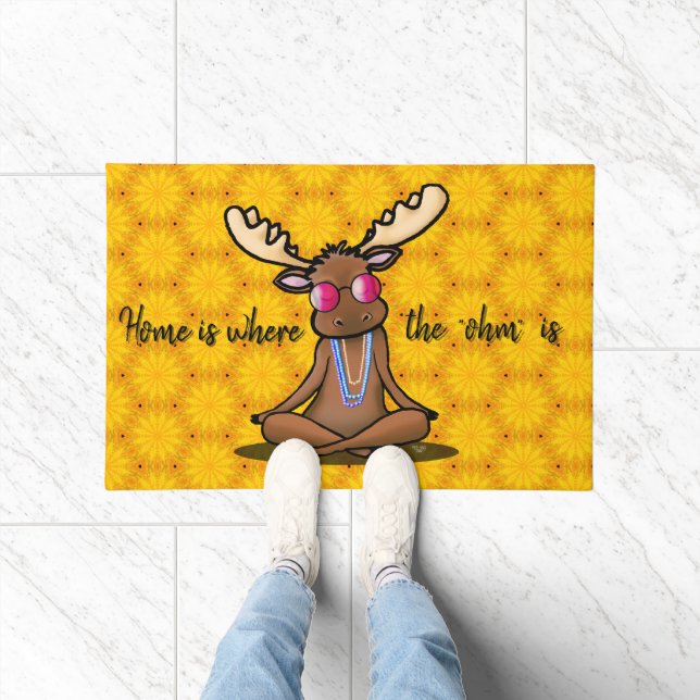 Tapete Meditando Moose KiniArt Doormat (Interior)