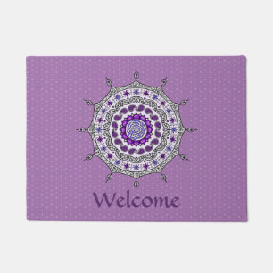 Tapete Mehndi Fantasy Silver Doormat