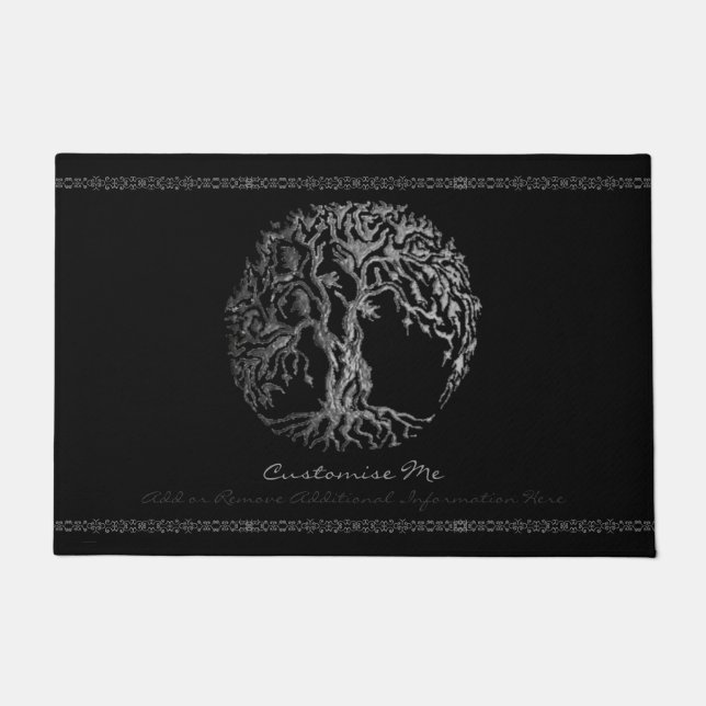 Tapete Mehndi Tree of Life (Henna) (Prata) (Frente)