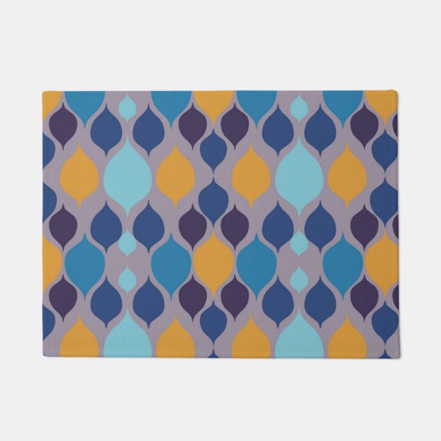 Tapete Meio século 1960s Pastel geométrico (Frente)