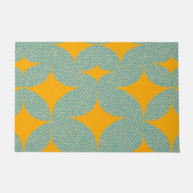 Tapete Meio século Modern Turquoise Diamond (Frente)