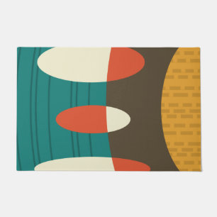 Tapete Meio século Moderno Abstrato de Vinil Colorido