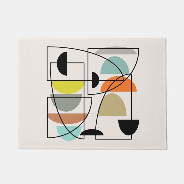 Tapete Meio século Moderno "Bolinhos" (Frente)