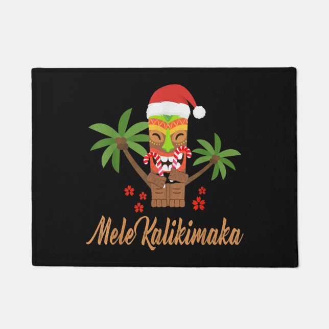 Tapete Mele Kalikimaka Feliz Natal Natal Gift (Frente)