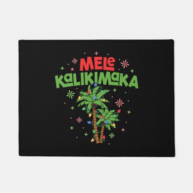 Tapete Mele Kalikimaka Havaiana Palm-Light (Frente)